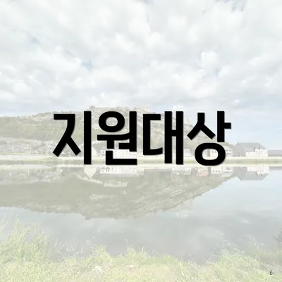 지원대상