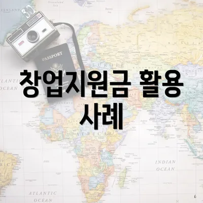 창업지원금 활용 사례