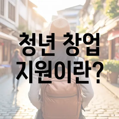 청년 창업 지원이란?