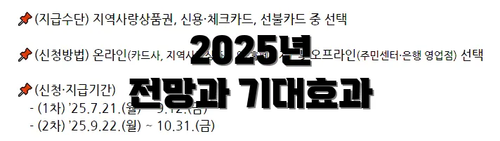 2025년 전망과 기대효과