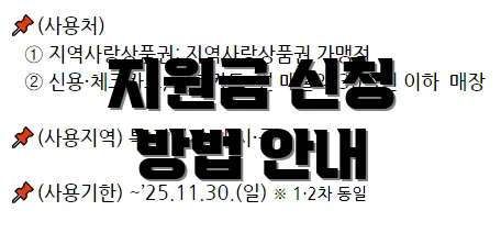 지원금 신청 방법 안내