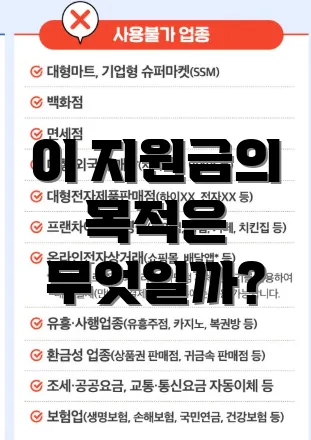 이 지원금의 목적은 무엇일까?