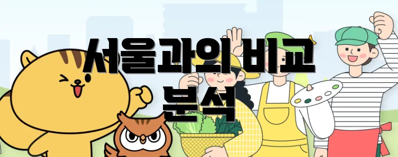 서울과의 비교 분석