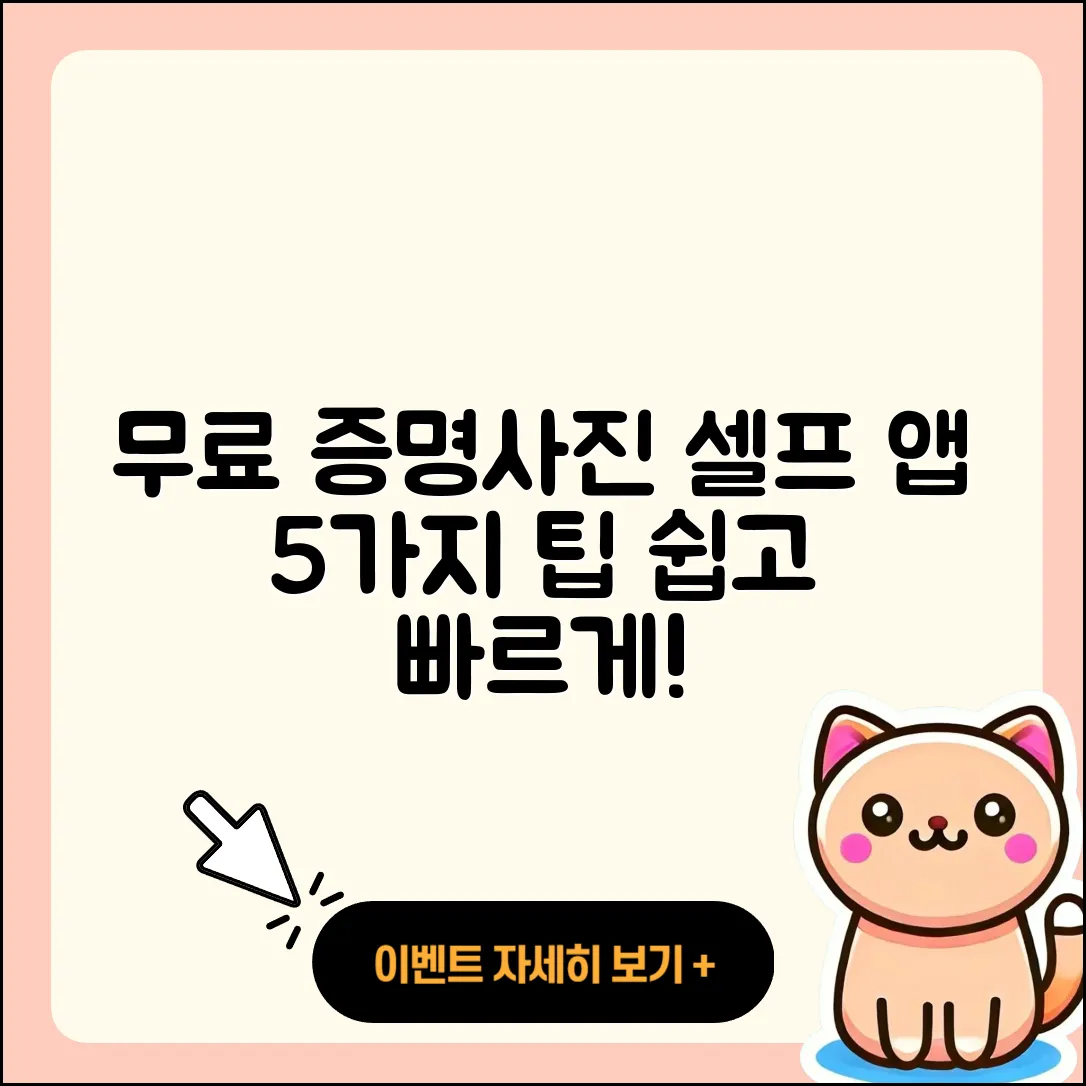 셀프 증명사진 어플로 무료로 만드는 5가지 팁