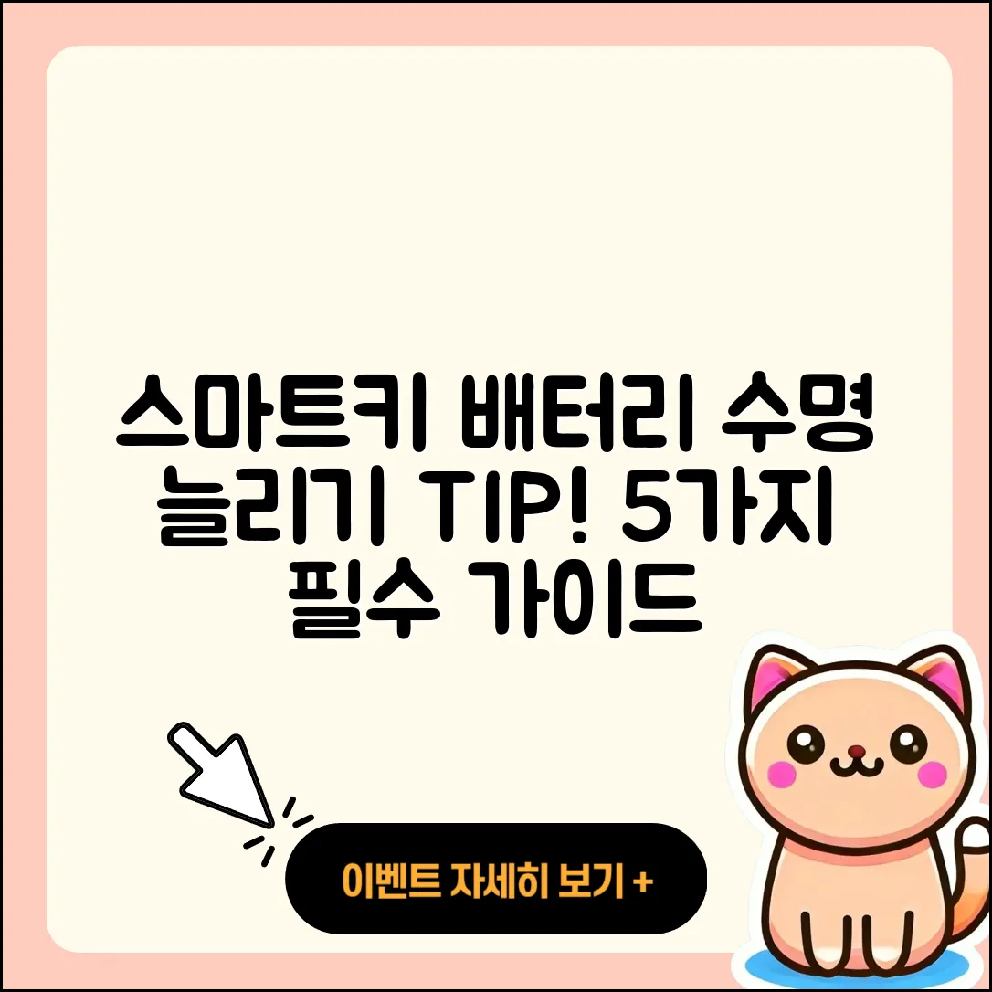 자동차 스마트키 배터리 수명 5가지Tip
