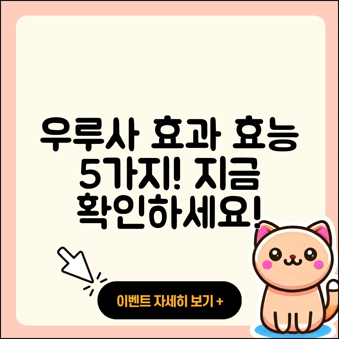 우루사 효능과 효과적인 5가지 방법