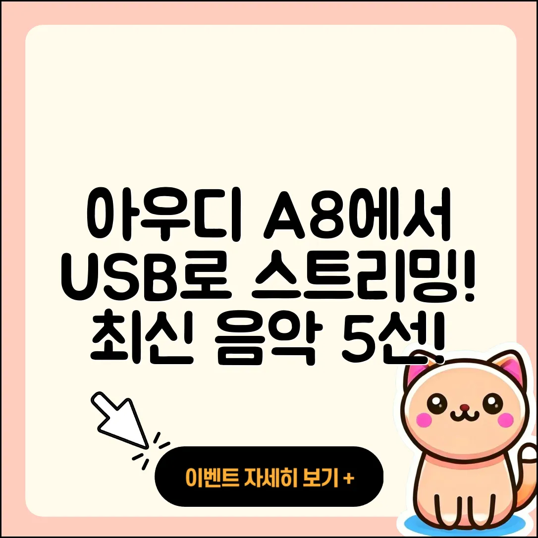 아우디 A8 USB로 즐기는 5가지 최신 음악 스트리밍
