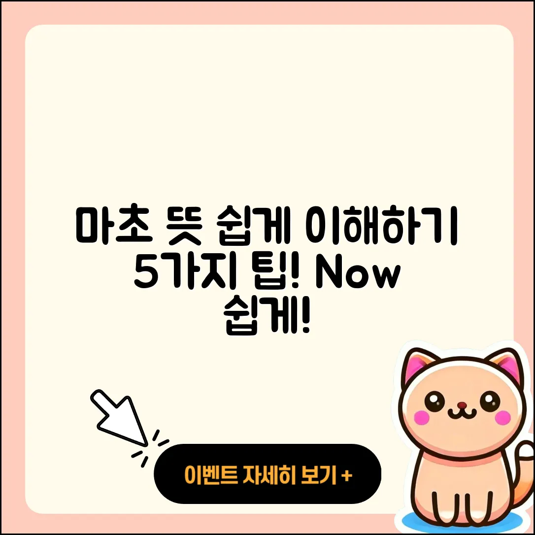 마초뜻 쉽게 이해하는 5가지 방법