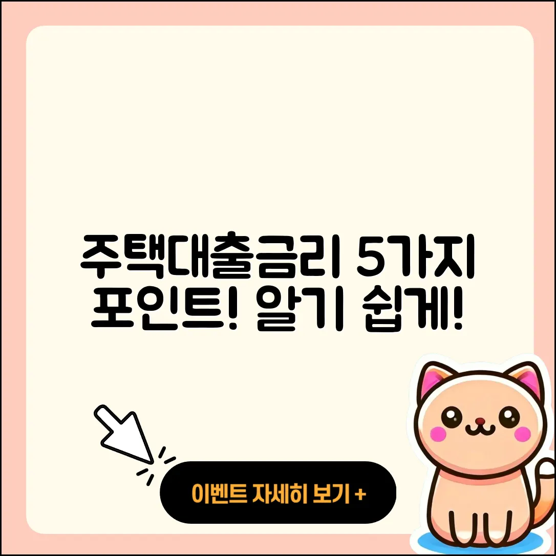 주택대출금리 알기 쉽게 5가지 포인트