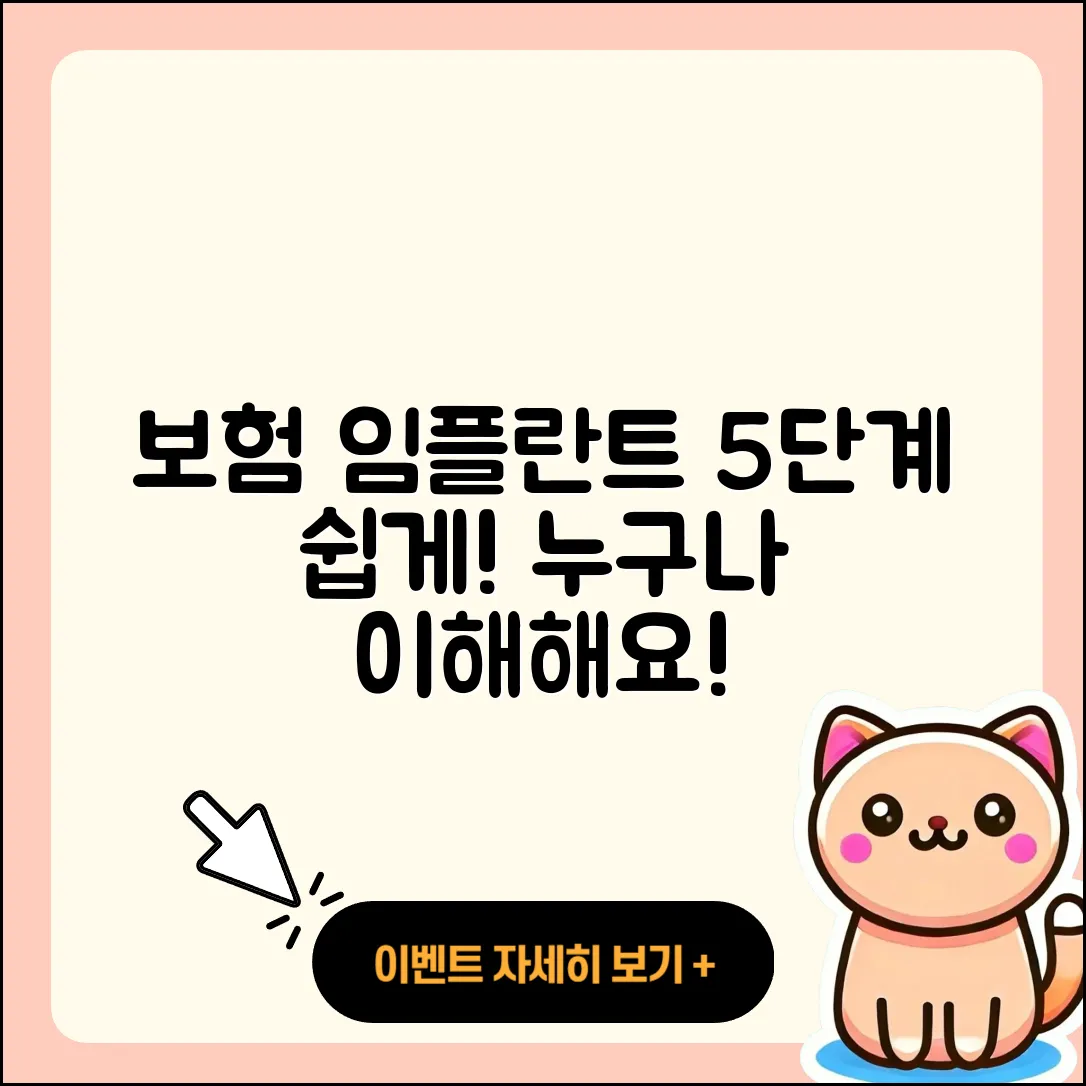 보험 임플란트 과정 쉽게 이해하는 5단계